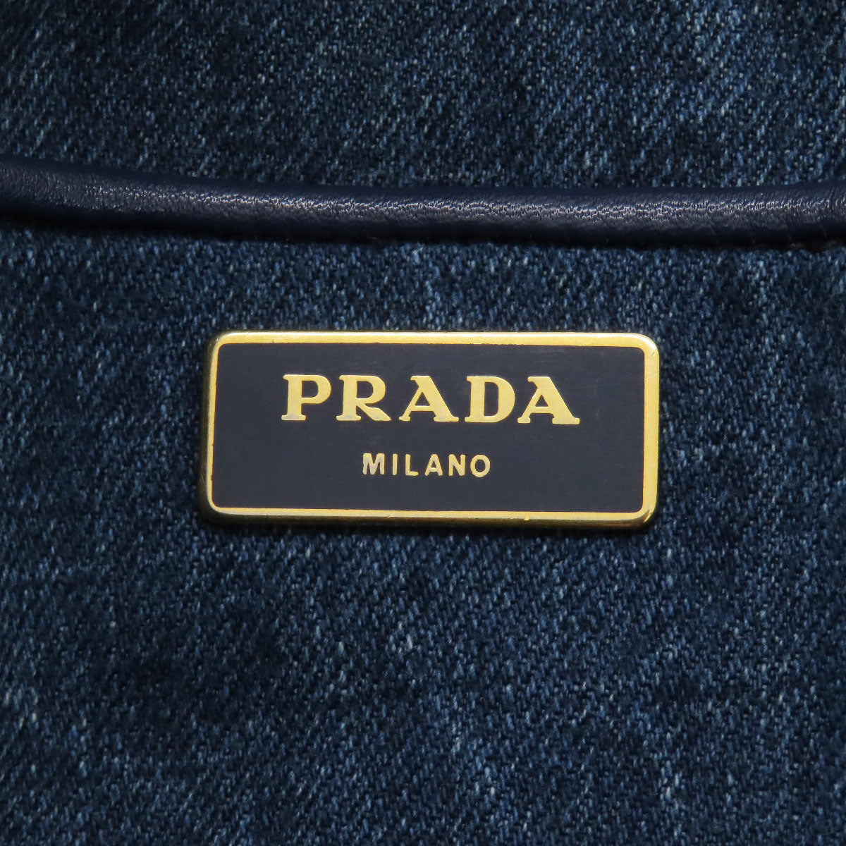 PRADA Canapa Tote Bag Denim Ladies [Used]
