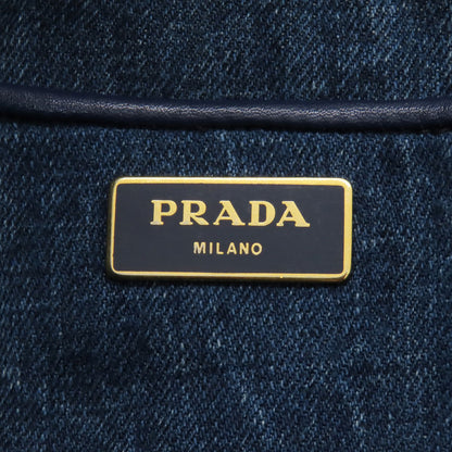PRADA Canapa Tote Bag Denim Ladies [Used]