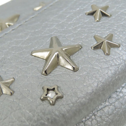 Jimmy Choo Star motif Bifold Wallet with Coin Pocket Leather Ladies [Used]