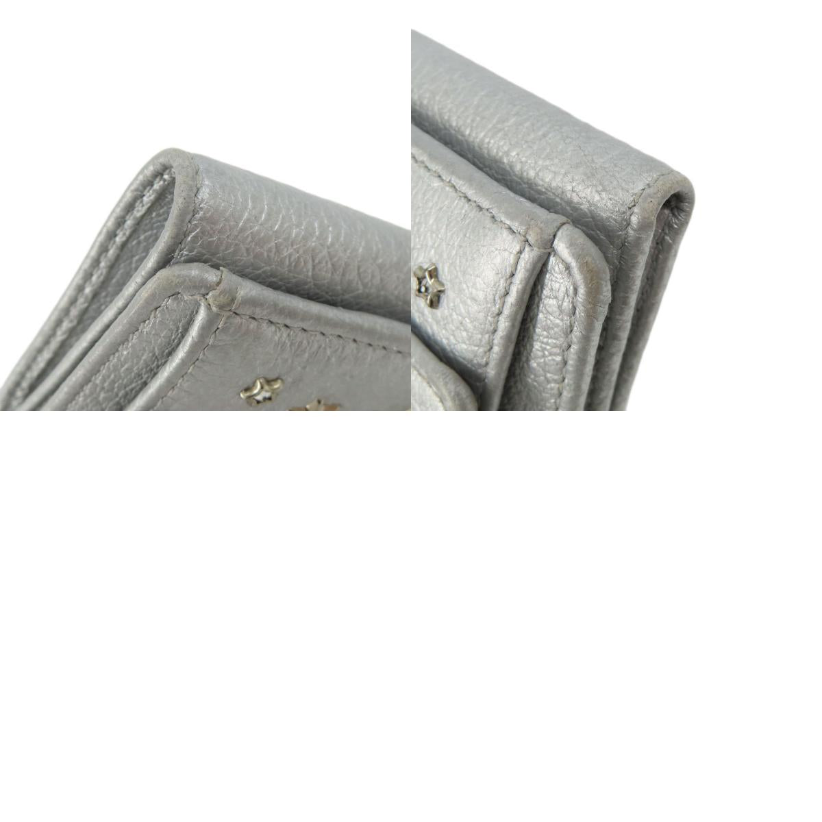 Jimmy Choo Star motif Bifold Wallet with Coin Pocket Leather Ladies [Used]