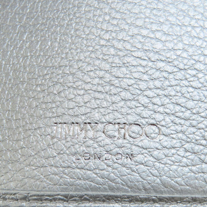 Jimmy Choo Star motif Bifold Wallet with Coin Pocket Leather Ladies [Used]