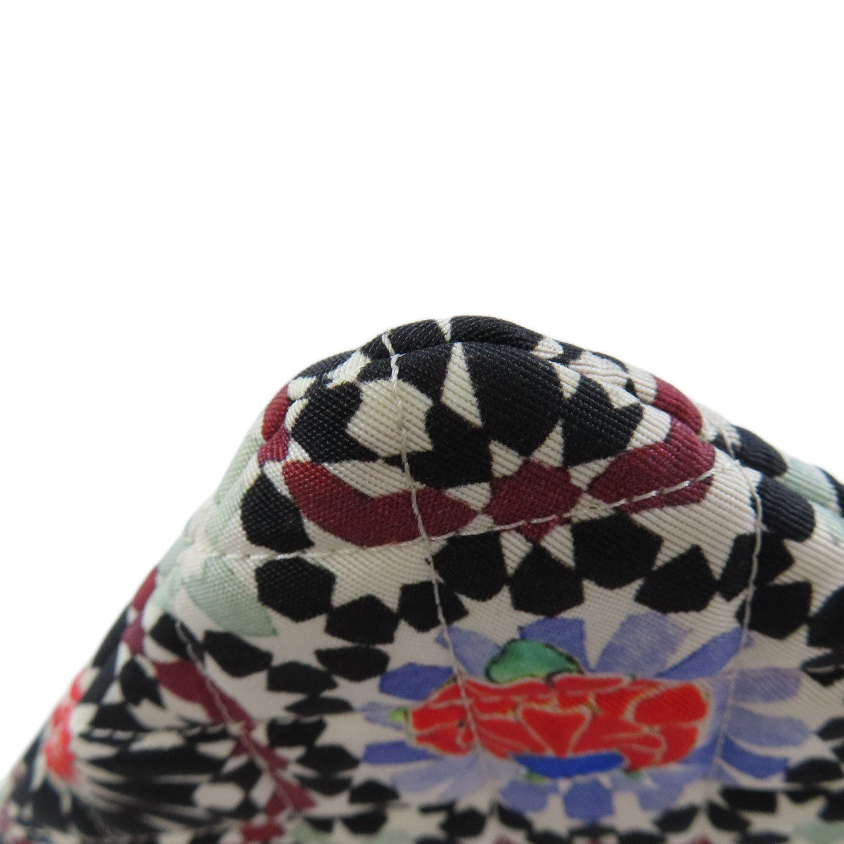 CHANEL A82074 COCO Mark Flower Motif SilverHardware Accessory pouch Canvas Ladies [Used]