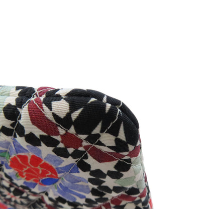 CHANEL A82074 COCO Mark Flower Motif SilverHardware Accessory pouch Canvas Ladies [Used]