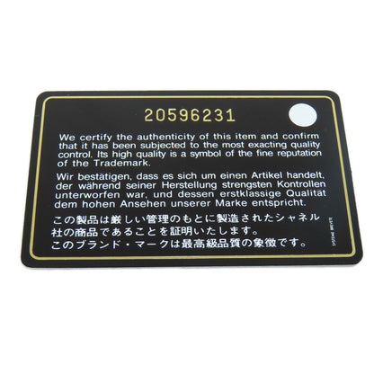 CHANEL A82074 COCO Mark Flower Motif SilverHardware Accessory pouch Canvas Ladies [Used]