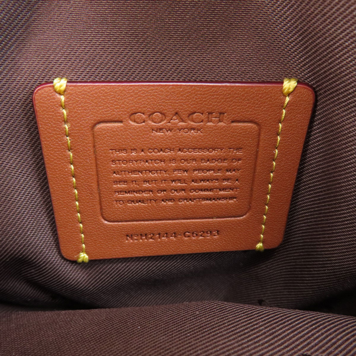 COACH  C6293 Shoulder Bag logo Leather Ladies