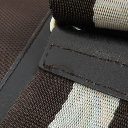 BALLY Barry Stripe Shoulder Bag Canvas Ladies [Used]