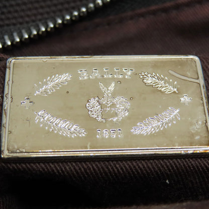 BALLY Barry Stripe Shoulder Bag Canvas Ladies [Used]