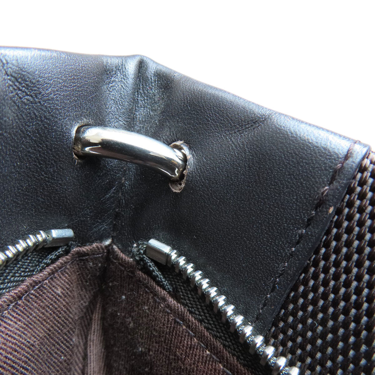 BALLY Barry Stripe Shoulder Bag Canvas Ladies [Used]