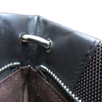 BALLY Barry Stripe Shoulder Bag Canvas Ladies [Used]