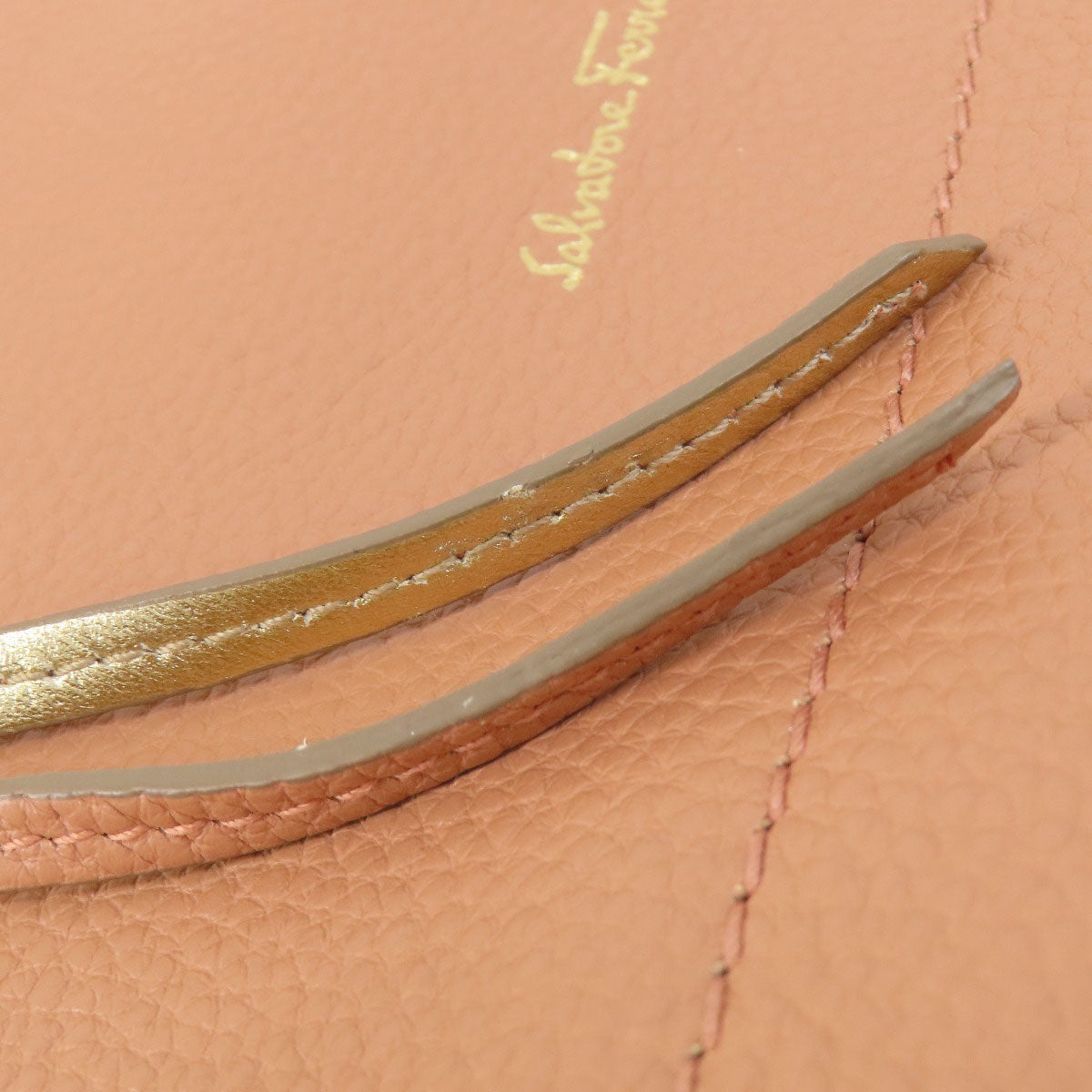 Salvatore Ferragamo GanciniHardware Tote Bag Leather Ladies [Used]