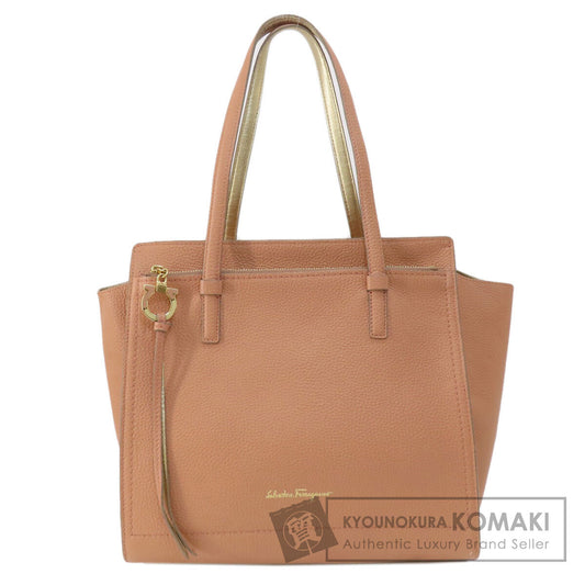 Salvatore Ferragamo GanciniHardware Tote Bag Leather Ladies [Used]