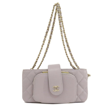 CHANEL   Shoulder Bag Matelasse GoldHardware Caviar skin Ladies