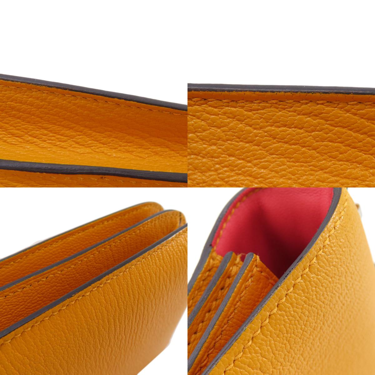 HERMES Constance 3 Mini Mutard SilverHardware Shoulder Bag Chevre Ladies [Used]