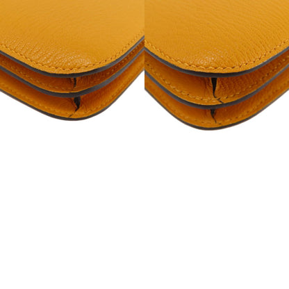 HERMES Constance 3 Mini Mutard SilverHardware Shoulder Bag Chevre Ladies [Used]