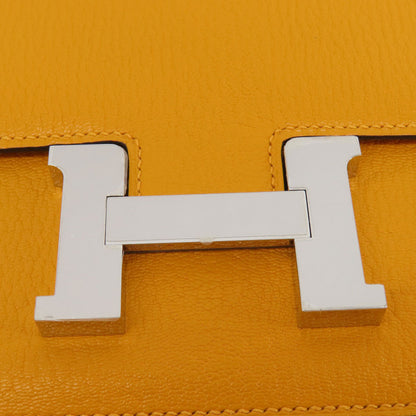 HERMES Constance 3 Mini Mutard SilverHardware Shoulder Bag Chevre Ladies [Used]