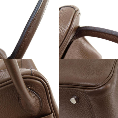 HERMES Lindy 30 SilverHardware Handbag Taurillon Clemence Ladies [Used]