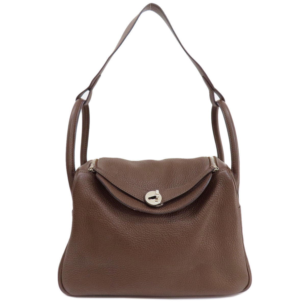 HERMES Lindy 30 SilverHardware Handbag Taurillon Clemence Ladies [Used]