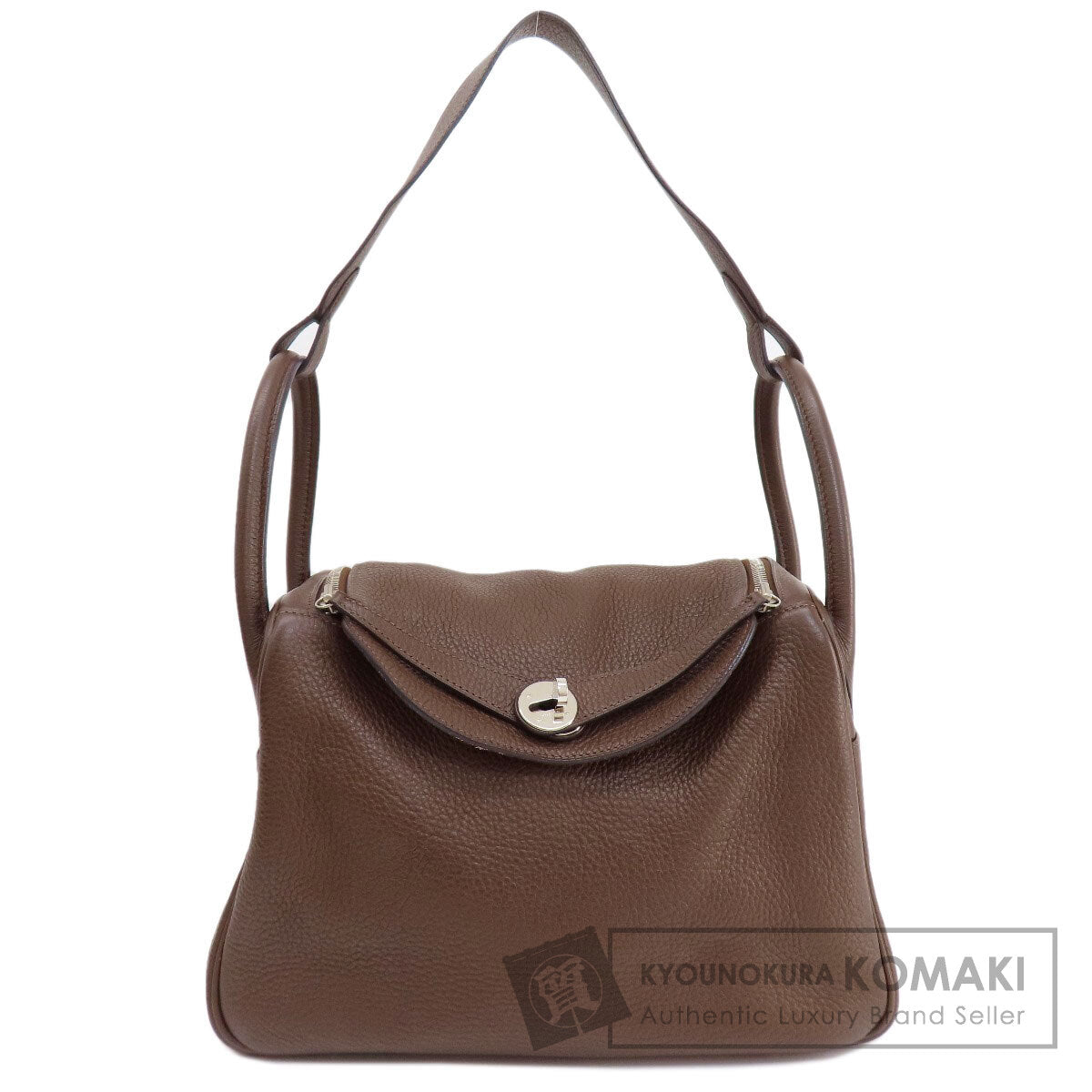 HERMES Lindy 30 SilverHardware Handbag Taurillon Clemence Ladies [Used]