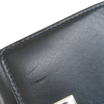 GIVENCHY logo Bifold Wallet with Coin Pocket Leather Ladies [Used]