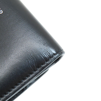 GIVENCHY logo Bifold Wallet with Coin Pocket Leather Ladies [Used]