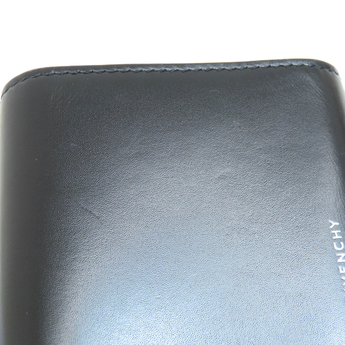 GIVENCHY logo Bifold Wallet with Coin Pocket Leather Ladies [Used]