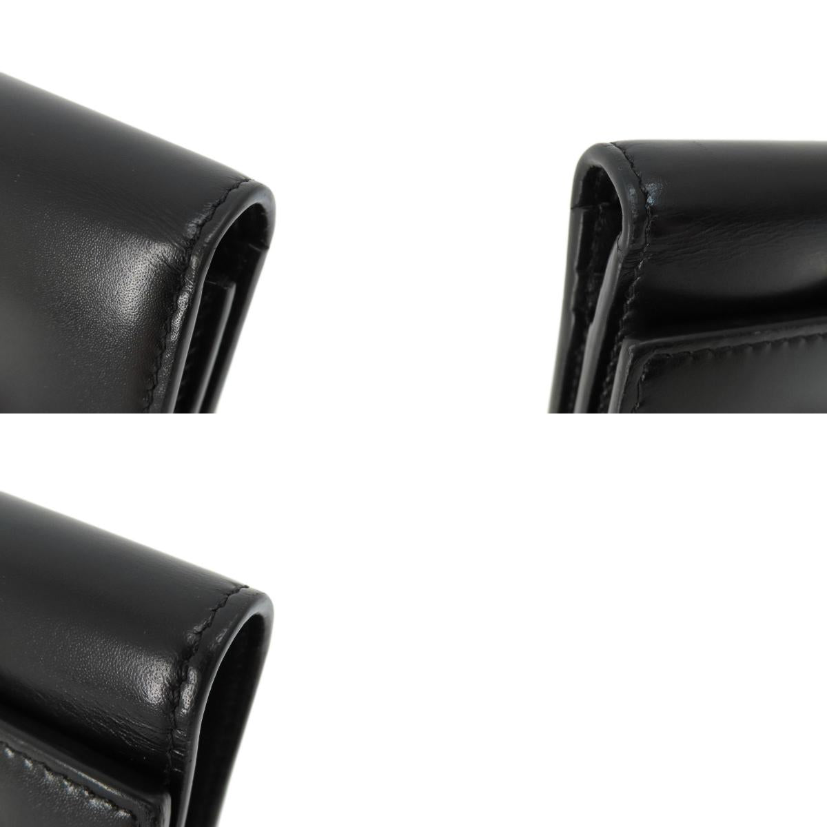 GIVENCHY logo Bifold Wallet with Coin Pocket Leather Ladies [Used]