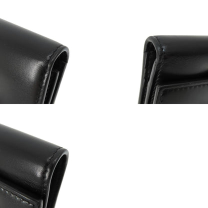 GIVENCHY logo Bifold Wallet with Coin Pocket Leather Ladies [Used]