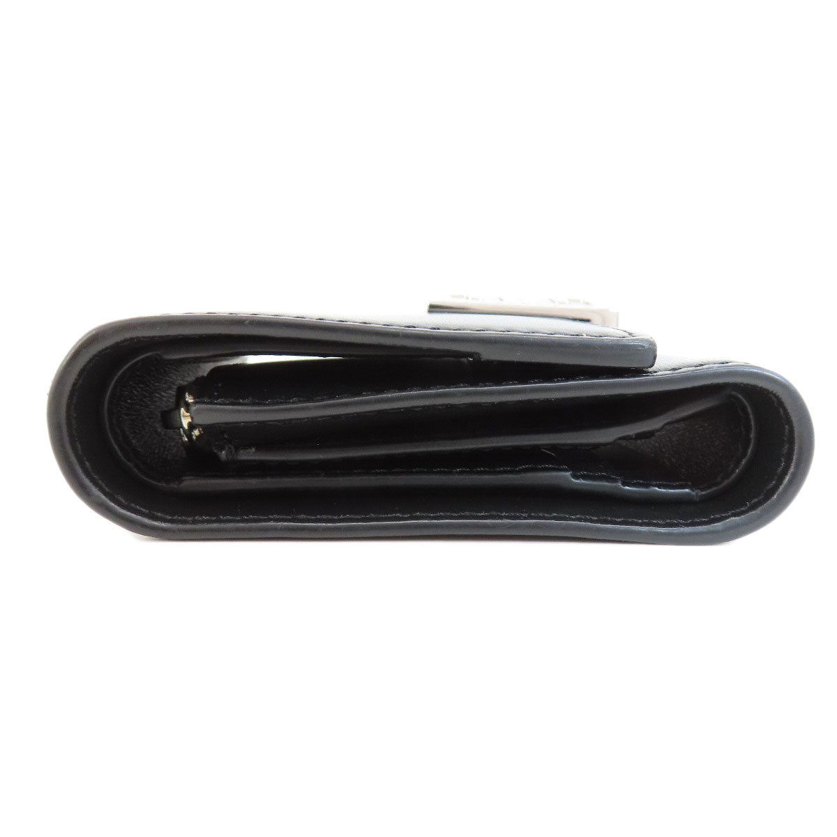 GIVENCHY logo Bifold Wallet with Coin Pocket Leather Ladies [Used]