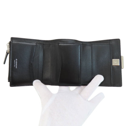 GIVENCHY logo Bifold Wallet with Coin Pocket Leather Ladies [Used]