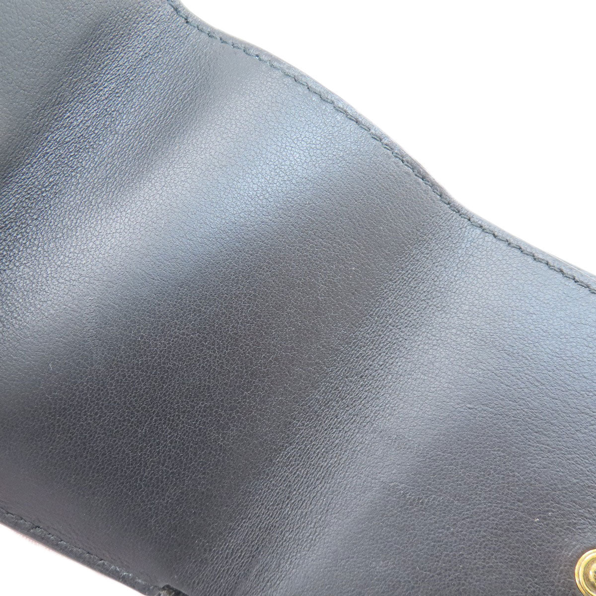 BALENCIAGA 717790 BBMonogram Mini Wallet Bifold Wallet with Coin Pocket Leather Ladies [Used]