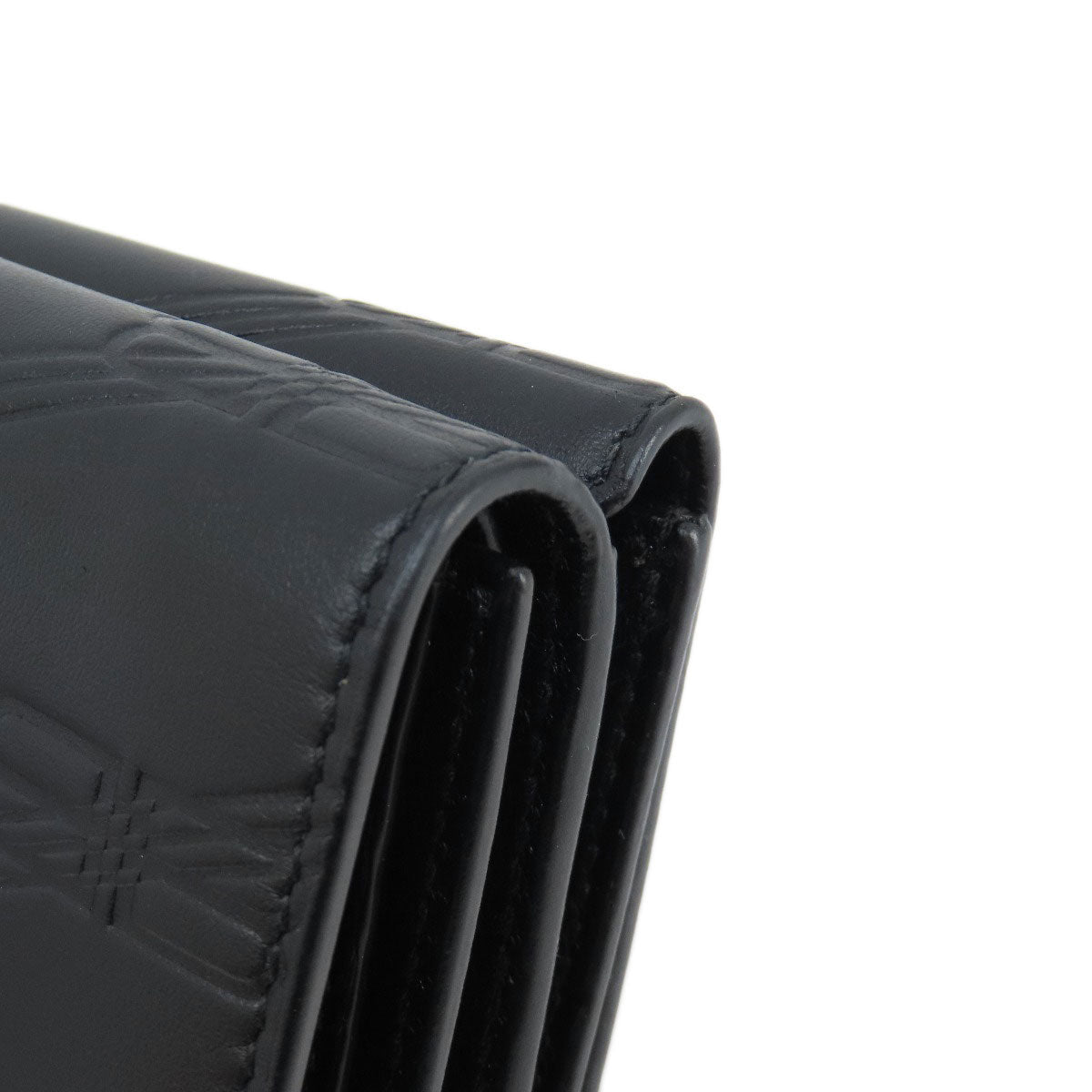 BALENCIAGA 717790 BBMonogram Mini Wallet Bifold Wallet with Coin Pocket Leather Ladies [Used]