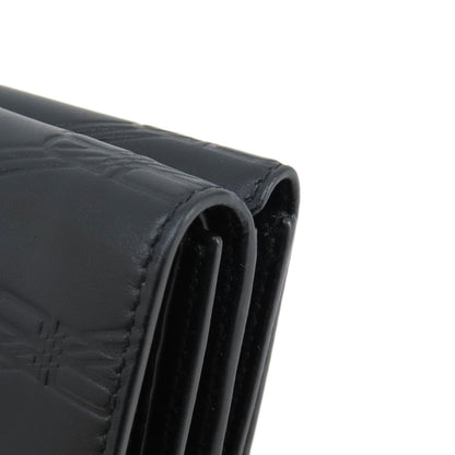 BALENCIAGA 717790 BBMonogram Mini Wallet Bifold Wallet with Coin Pocket Leather Ladies [Used]