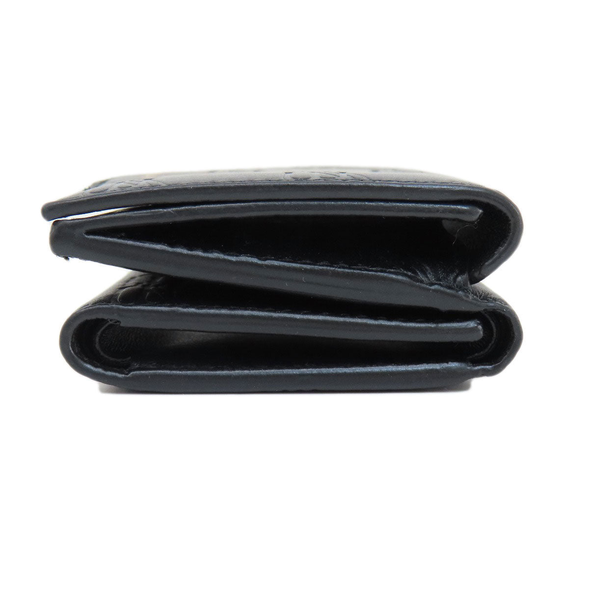 BALENCIAGA 717790 BBMonogram Mini Wallet Bifold Wallet with Coin Pocket Leather Ladies [Used]