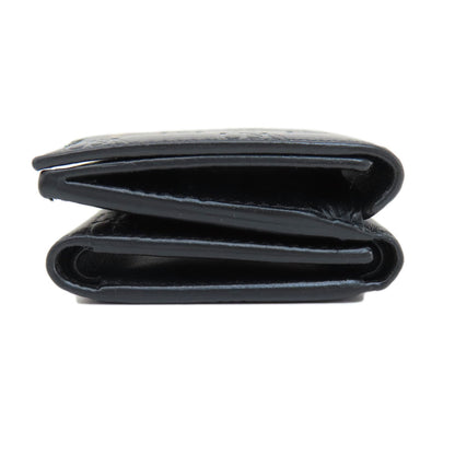 BALENCIAGA 717790 BBMonogram Mini Wallet Bifold Wallet with Coin Pocket Leather Ladies [Used]