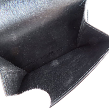 BALENCIAGA 717790 BBMonogram Mini Wallet Bifold Wallet with Coin Pocket Leather Ladies [Used]