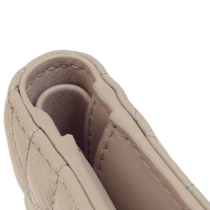 CHRISTIAN DIOR Dior Caro Dahlia wallet Bifold Wallet with Coin Pocket Leather Ladies [Used]