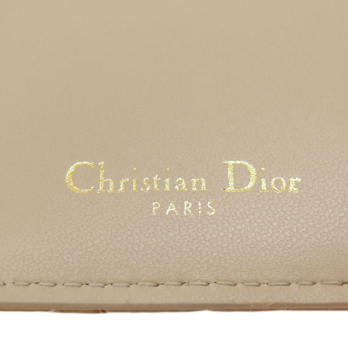 CHRISTIAN DIOR Dior Caro Dahlia wallet Bifold Wallet with Coin Pocket Leather Ladies [Used]