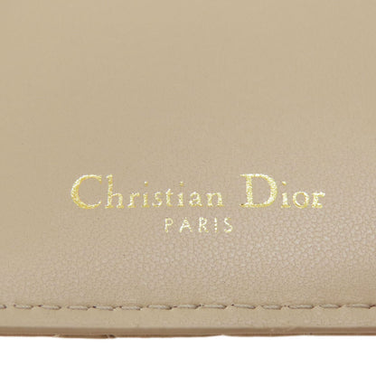 CHRISTIAN DIOR Dior Caro Dahlia wallet Bifold Wallet with Coin Pocket Leather Ladies [Used]