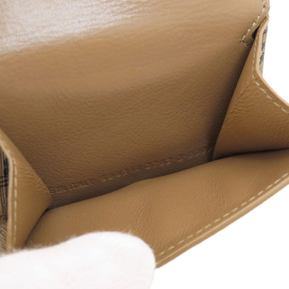 BALENCIAGA 594312 Tri-fold Wallet BB pattern Bifold Wallet with Coin Pocket Leather Ladies [Used]