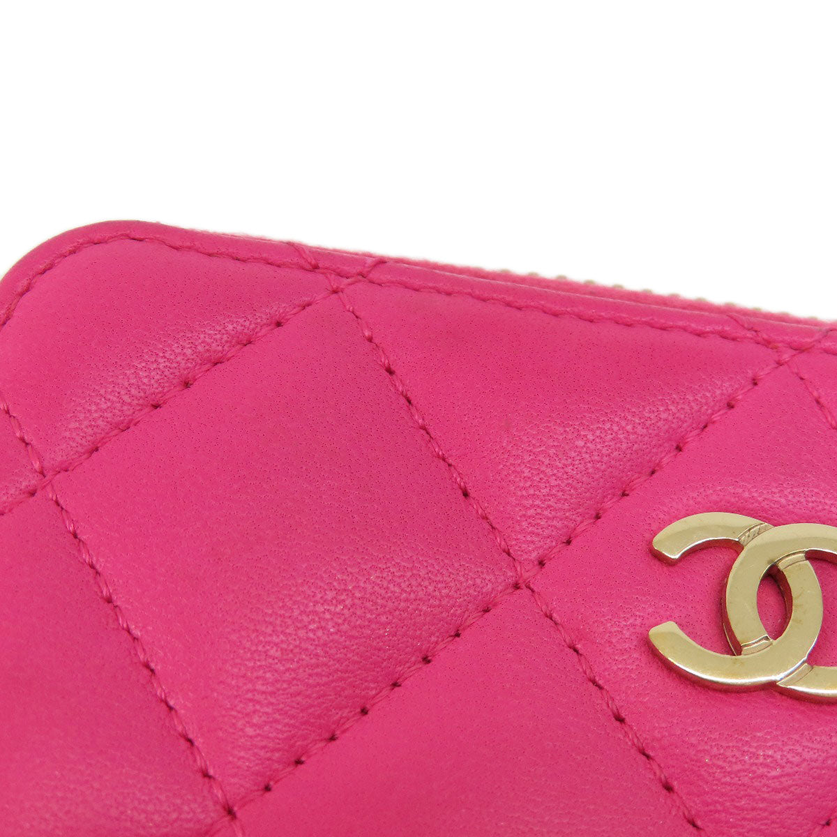 CHANEL Matelasse coin purse Lambskin Ladies [Used]