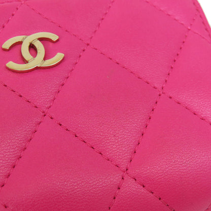 CHANEL Matelasse coin purse Lambskin Ladies [Used]