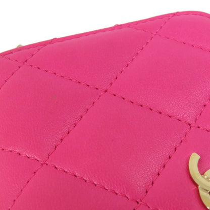 CHANEL Matelasse coin purse Lambskin Ladies [Used]