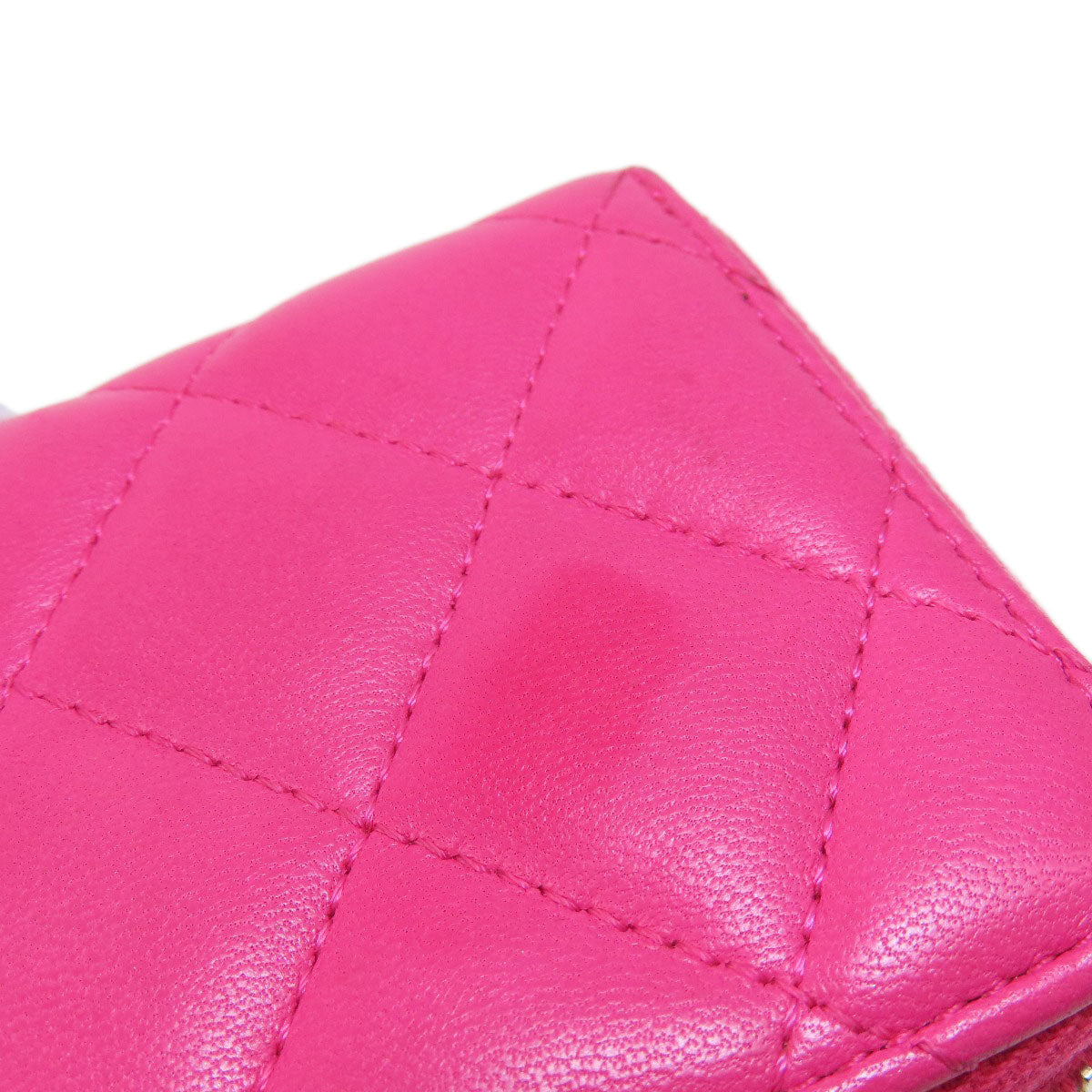 CHANEL Matelasse coin purse Lambskin Ladies [Used]