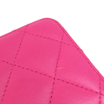 CHANEL Matelasse coin purse Lambskin Ladies [Used]