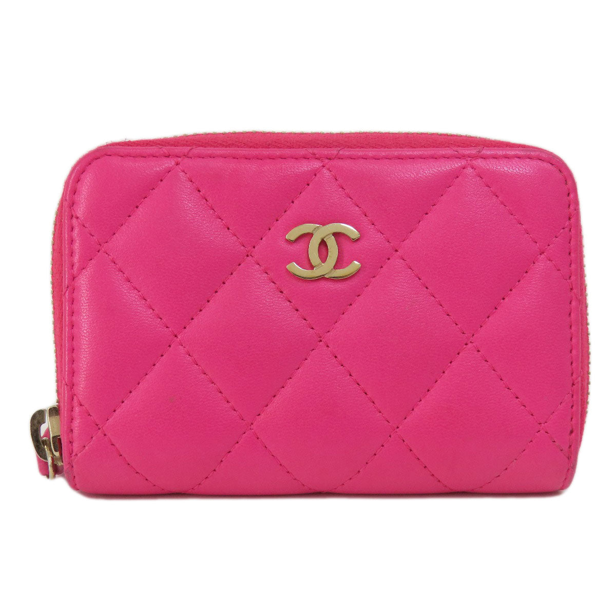 CHANEL Matelasse coin purse Lambskin Ladies [Used]