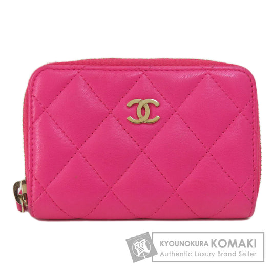 CHANEL Matelasse coin purse Lambskin Ladies [Used]