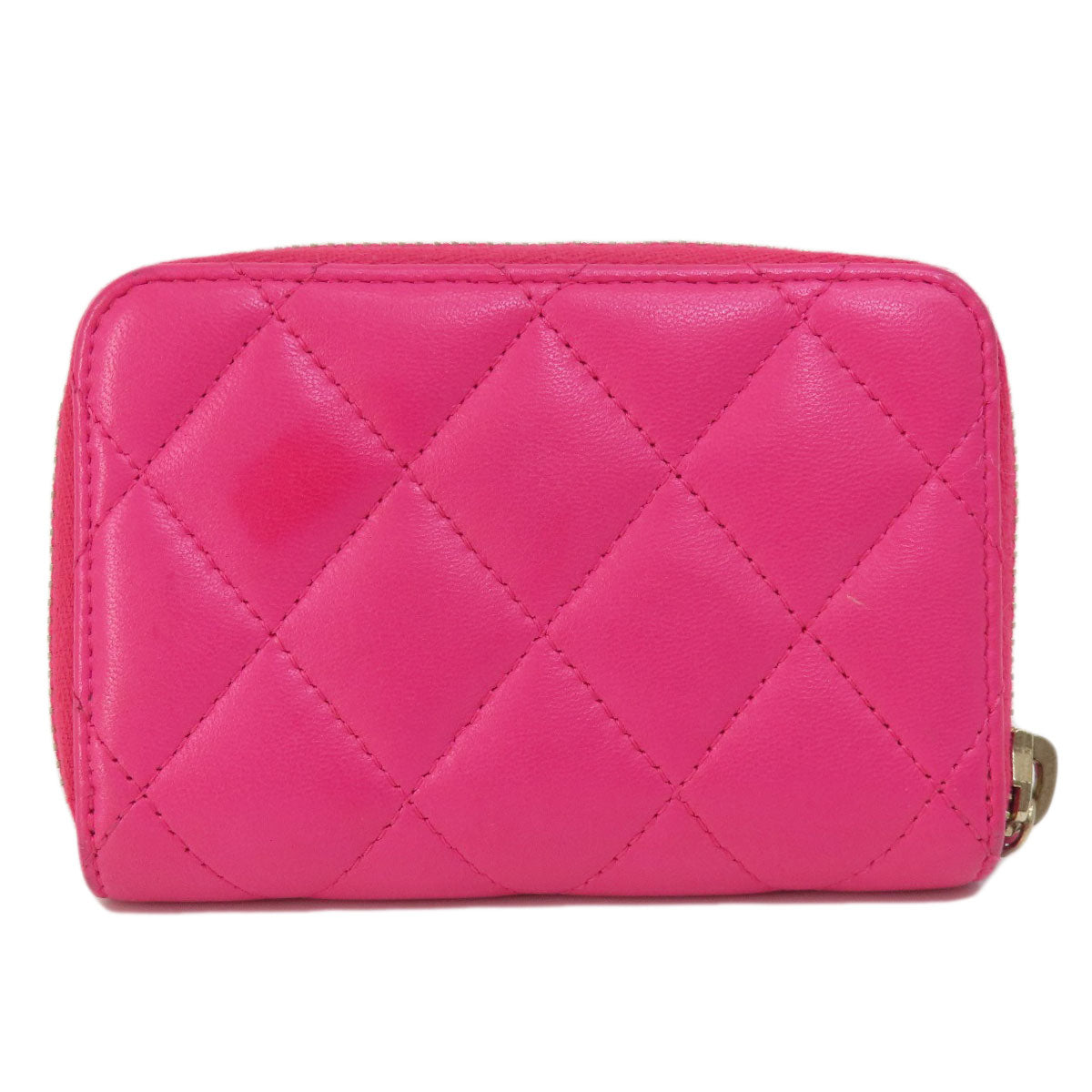 CHANEL Matelasse coin purse Lambskin Ladies [Used]