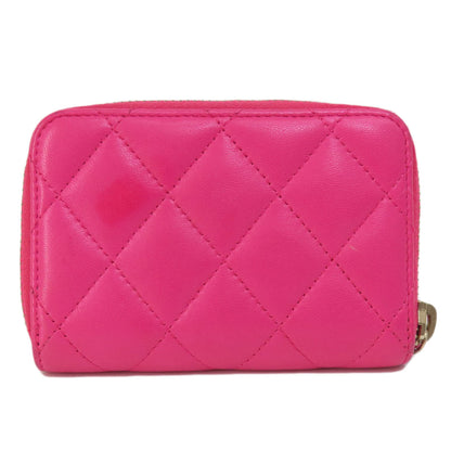 CHANEL Matelasse coin purse Lambskin Ladies [Used]