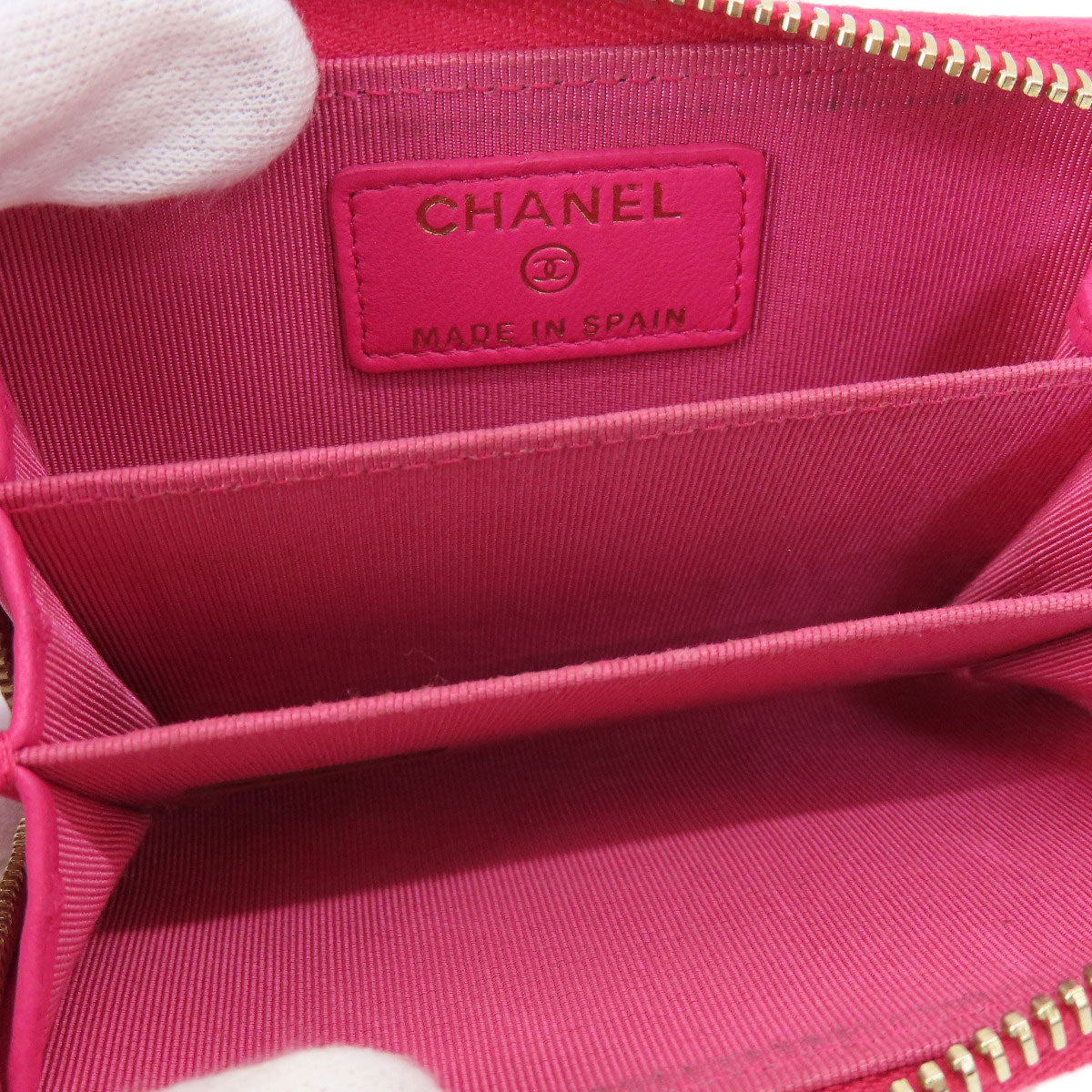 CHANEL Matelasse coin purse Lambskin Ladies [Used]