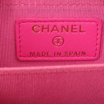 CHANEL Matelasse coin purse Lambskin Ladies [Used]